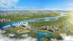 Toàn cảnh khu đô thị Izumi City ven sông Đồng Nai