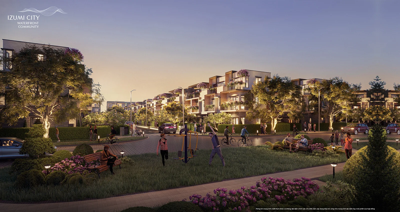 Phối cảnh nhà phố vườn Izumi Canaria